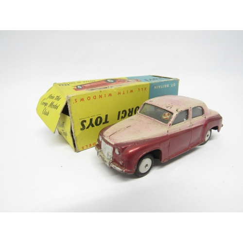 9412 - Six Corgi Toys diecast model cars with original boxes/partial boxes, to include 204 Rover 90 Saloon ... 