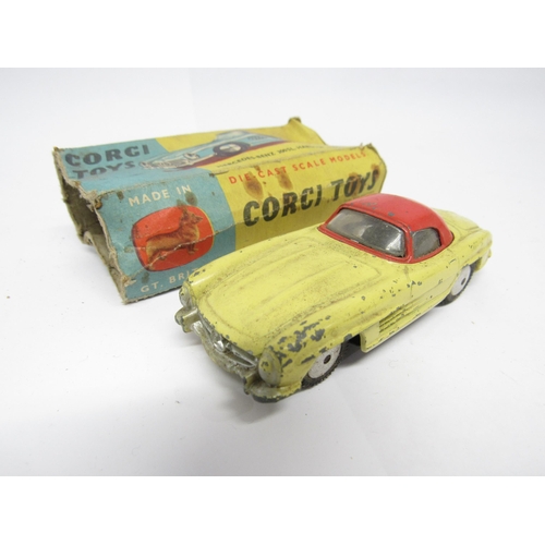 9412 - Six Corgi Toys diecast model cars with original boxes/partial boxes, to include 204 Rover 90 Saloon ... 