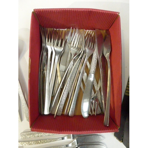 7363 - A collection of Viners studio range of cutlery designed by Gerald Benney, some in original boxes plu... 