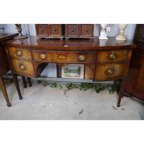 2155 - A Edwardian mahogany sideboard