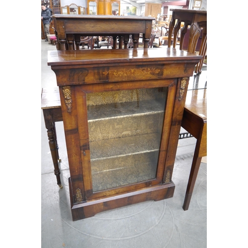 2165 - A Victorian walnut pier cabinet