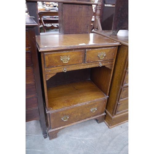 2170 - A walnut bedside cupboard