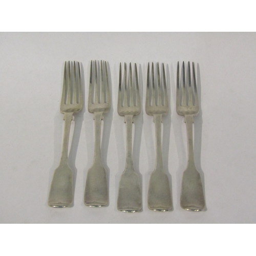 4400 - A set of five Victorian silver 