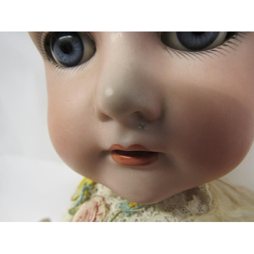 9315 - An early 20th Century Simon & Halbig / Kammer & Reinhardt bisque head girl doll, with blonde wig, st... 