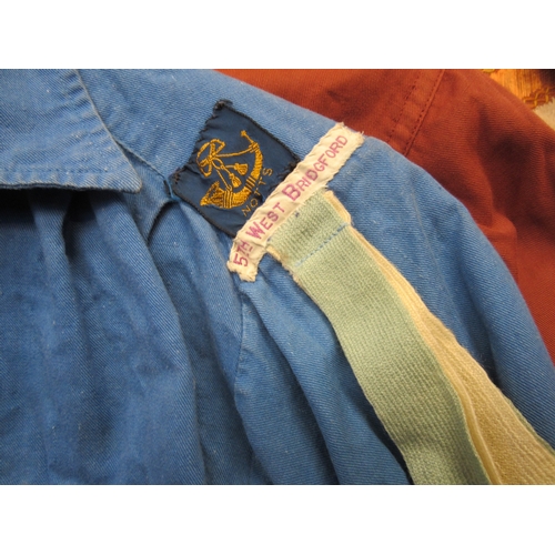 1058 - 1960's part Girl Guide and Brownie uniforms, two pairs of girl's vintage jodhpurs, a 1970's universi... 