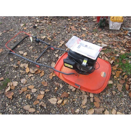 3422 - A petrol Flymo XL500 hover mower with instructions