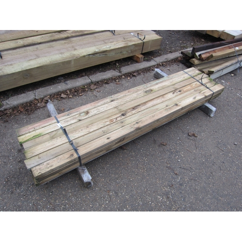 3448 - A qty of backing rails approx 1.83m x 70mm x 30mm