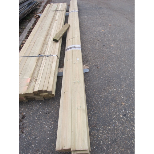 3452 - Eleven 16' rebated shiplap pressure treated