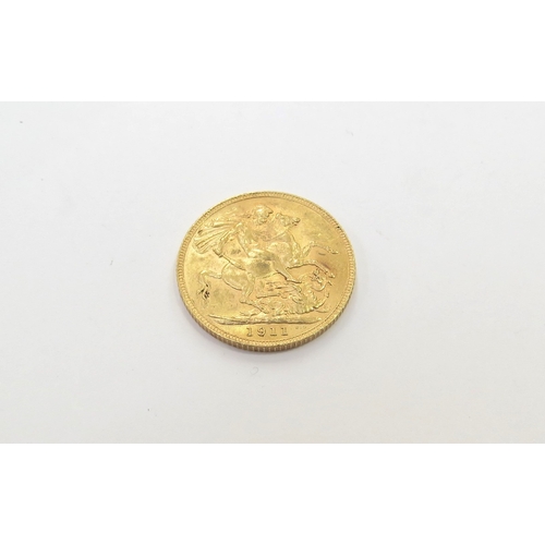 9409 - A 1911 gold sovereign