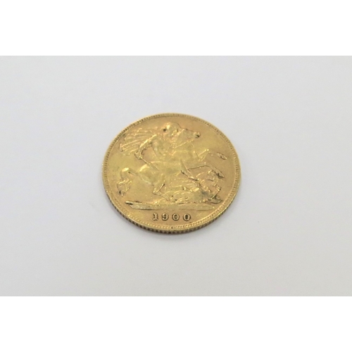 9410 - A 1900 gold half sovereign