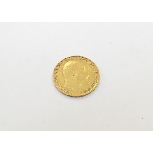 9408 - A 1902 gold half sovereign