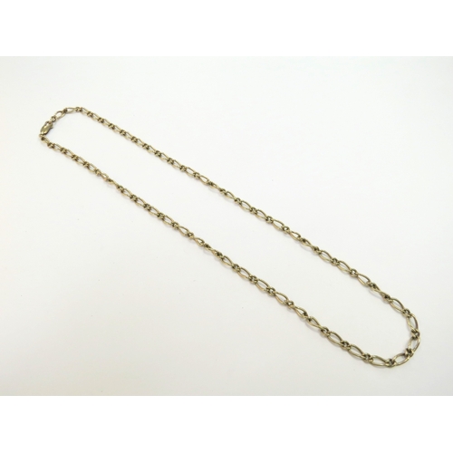 9110 - A 9ct gold necklace, 50cm long, 14.2g