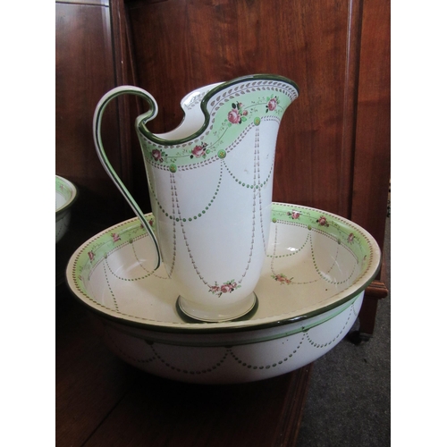 1109 - A Royal Doulton wash jug and bowl. Jug - 34cm height. Bowl - 42cm diameter