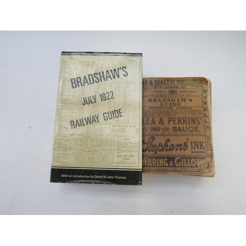 8177 - A 1920's issue of Bradfords Guide and a modern day re-issue of July 1922 edition