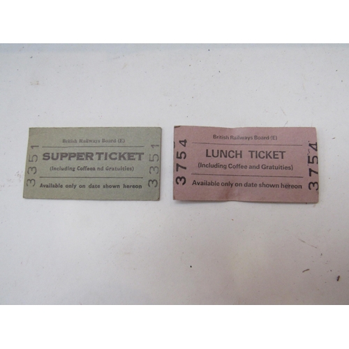 8178 - A tin containing BR unused lunch and supper tickets