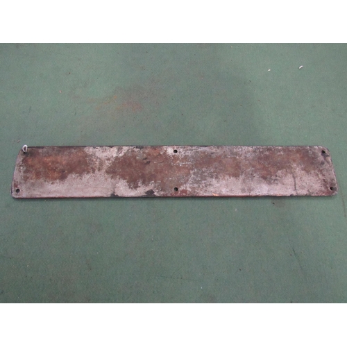 8193 - A cast alloy 'Deutsche Reichsbahn' locomotive plate, 60cm long