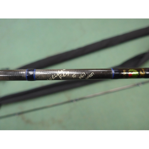 8344 - Two cased Daiwa Whisker 10' fly rods