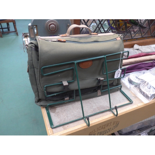 8375 - A wall fitting wader rack, fishing bag etc