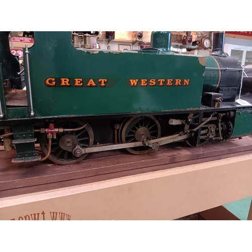 8216 - A 5” gauge Simplex coal-fired live steam 0-6-0 GWR style tank locomotive made to the Martin Evans de... 