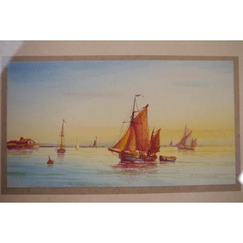 2119 - A pair of early 20th Century marine watercolours, gilt framed by G M Avondale