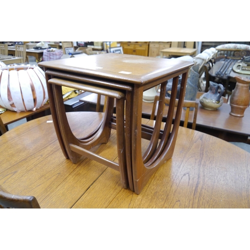 2432 - A nest of three G-Plan teak coffee tables