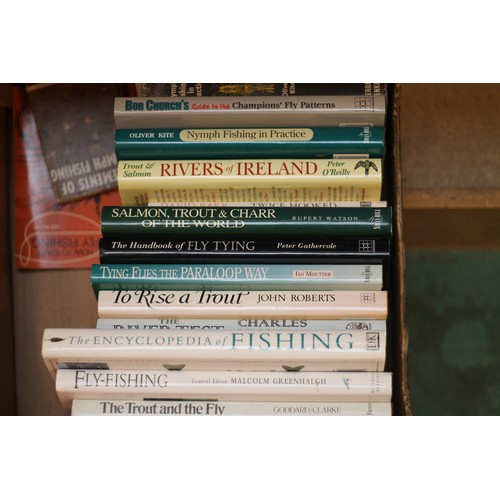 8411A - A quantity of fly fishing reference books including; Elements of Nymph Fishing by Oliver Kite, Bob C... 