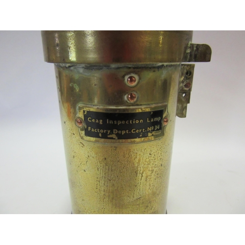 1536 - A CEAG Ltd. brass inspection lamp, 22.5cm tall