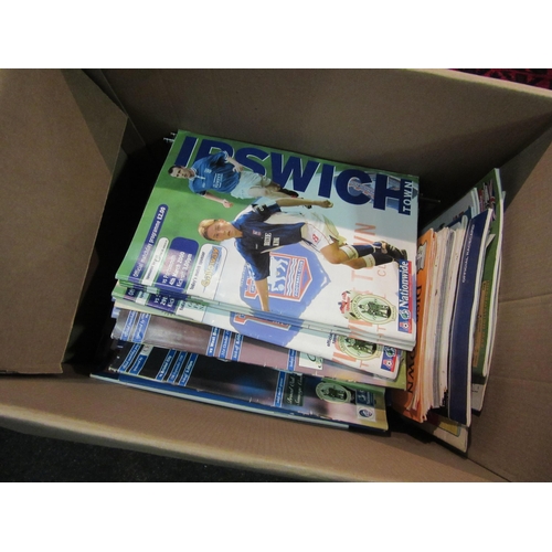 1569 - A box of football programmes, mostly Ipswich Town early 2000's, including Diss Town and Metropolitan... 