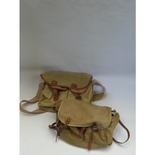 8321A - Two canvas game keepers bags