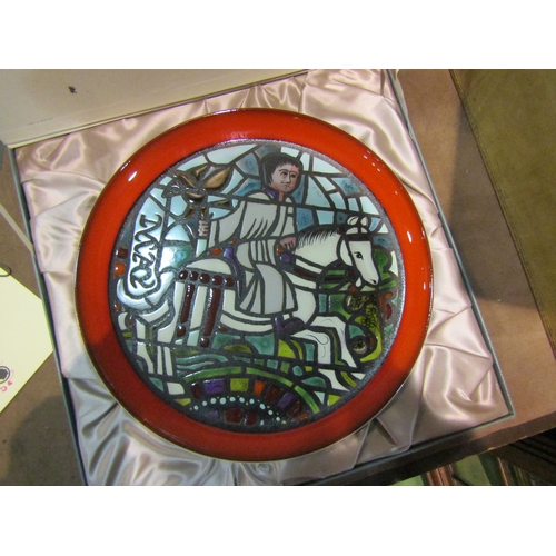 4244 - A Poole pottery Limited edition charger , Chartres cathedral plate, boxed with certificate 32cm diam... 