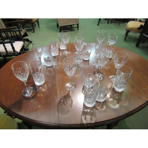 4065 - A large collection of glassware including Edinburgh crystal, Royal Doulton etc. including tumblers, ... 