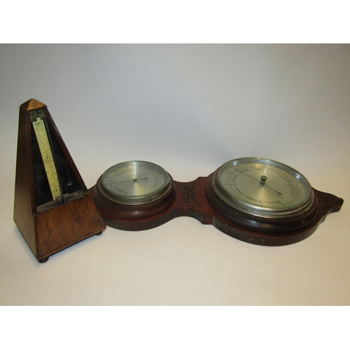 4481 - A wall barometer and metronome (2)