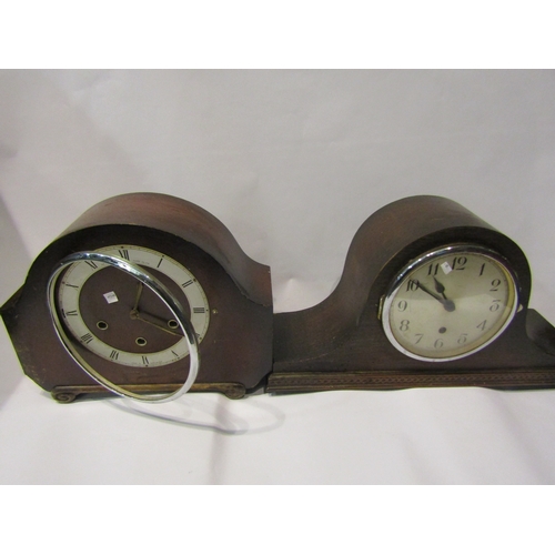 4328 - Three mantel clocks and a clock face (4 - a/f)