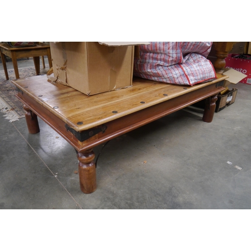 2441 - An Eastern hardwood coffee table, a/f