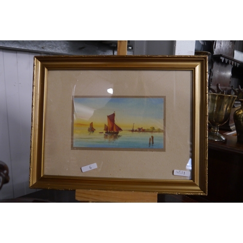 2102 - A pair of early 20th Century marine watercolours, gilt framed by G M Avondale