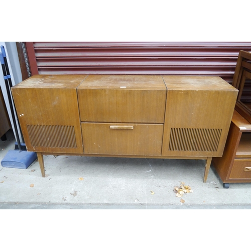 2459 - A Mid 20th Century Kolster Brandes (KB) teak cased radiogram, housing Perpetuem-Ebner PE66 turntable... 