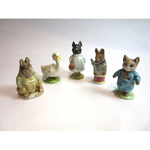 6014 - Five Beswick Beatrix Potter figures including 