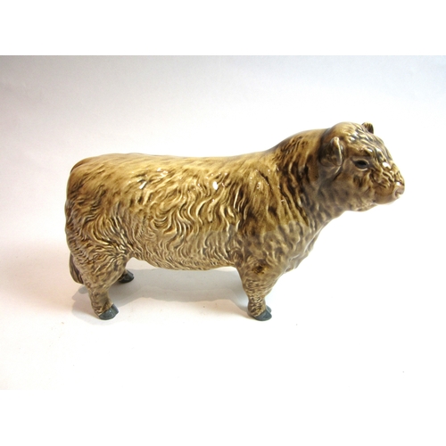 6038 - A Beswick Galloway Bull - Silver Dunn, fawn/brown, model no. 1746C