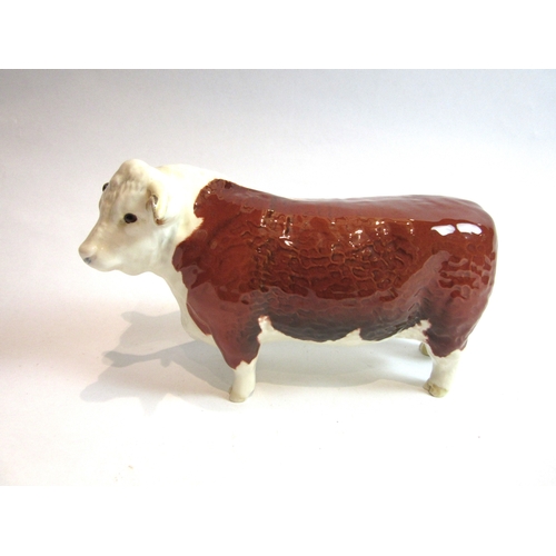 6040 - A Beswick Hereford Bull in gloss, model no. 1363A