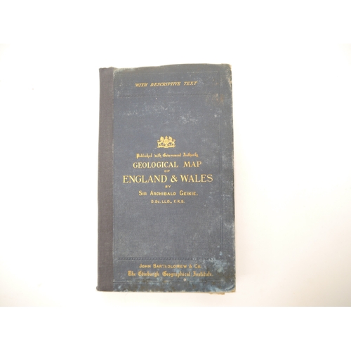 5250 - Sir Archibald Geikie: 'Geological Map of England & Wales reduced chiefly from the Ordnance and Geolo... 