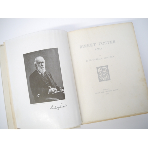 5008 - H.M. Cundall: 'Birket Foster', London, Adam & Charles Black, 1906, 1st edition, limited edition de l... 