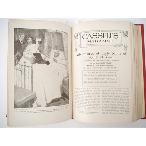 5094 - (Detective Fiction.) 'Cassell's Magazine Illustrated', May-October 1909, 6 issues in one bound volum... 