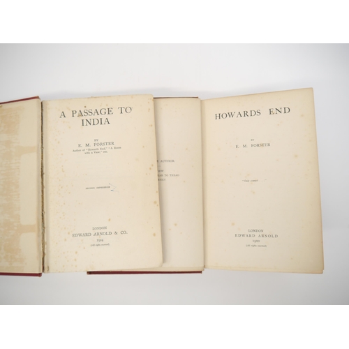 5143 - E.M. Forster, 2 titles: 'Howards End', London, Edward Arnold, 1910, 1st edition, seemingly an interm... 