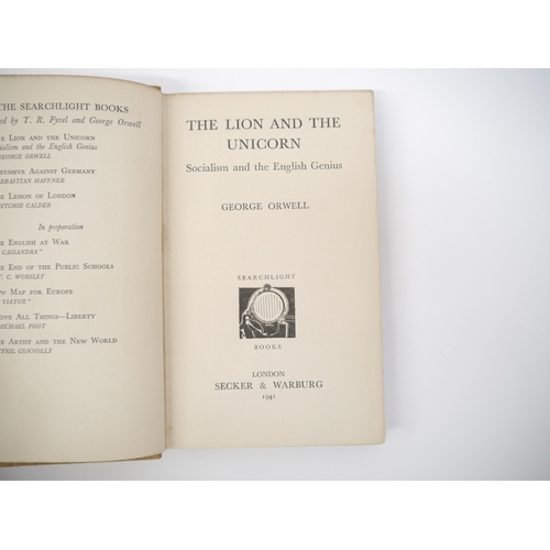 5146 - George Orwell [i.e. Eric Blair]: 'The Lion and the Unicorn: Socialism and the English Genius', Londo... 