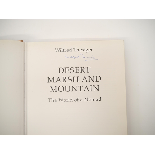 5156 - Wilfred Thesiger: 'Desert, Marsh and Mountain. The World of a Nomad', London, Collins, 1979, 1st edi... 