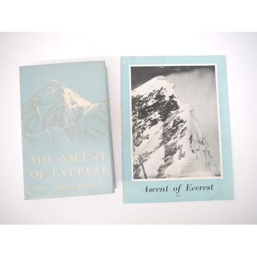 5157 - John Hunt: 'The Ascent of Everest', London, Hodder & Stoughton, 1953, 1st edition, signed bookplate ... 