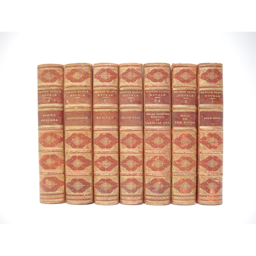 5193 - George Eliot: 'Novels', Edinburgh & London, William Blackwood, c.1890, 8 volumes in 7, uniform half ... 