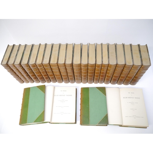 5219 - William Makepeace Thackeray: 'The Works', London, Smith Elder, 1869-1886, 24 volumes, additional pic... 