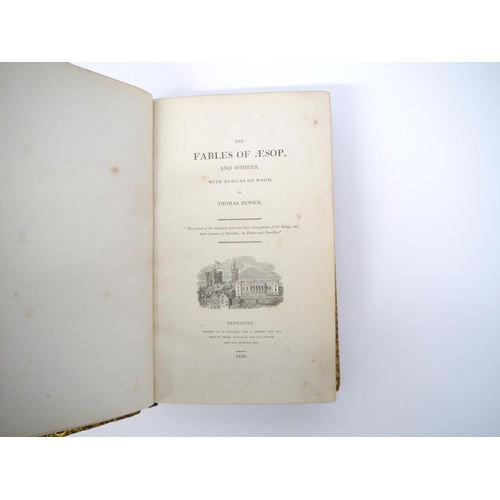 5221 - Thomas Bewick: 'The Fables of Aesop, and Others, with Designs on Wood', Newcastle, Printed by E. Wal... 