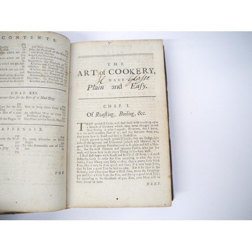 5251 - Hannah Glasse: 'The Art of Cookery Made Plain and Easy.', Probably fifth edition [1757] or earlier (... 